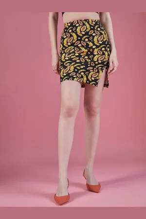 DressBerry Women Abstract Printed A-Line Skirt
