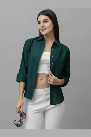 PURYS Women Smart Long Sleeves Casual Shirt