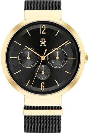 Tommy Hilfiger Women Black Dial & Analogue Watch TH1782540-BLACK