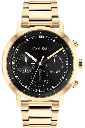 Calvin Klein Men Gauge Stainless Steel Bracelet Style Multifunction Watch 25200065