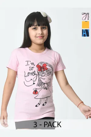 BAESD Girls 3 Printed cotton T-shirt