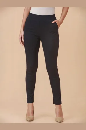Soch Women Slim Fit Mid Rise Cigarette Trousers