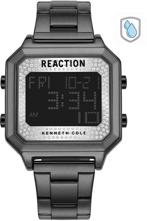 Kenneth Cole Women White Dial & Black Straps Digital Watch KRWGJ9008003