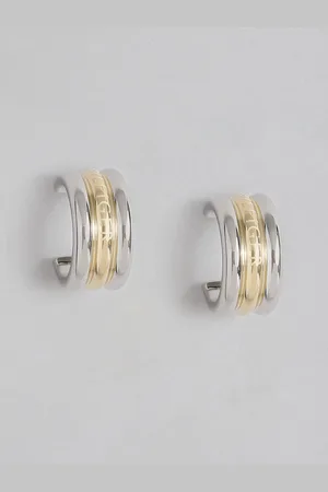 Tommy Hilfiger Layered Classic Half Hoop Earrings