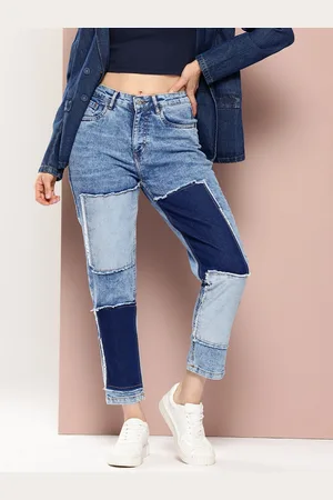 HARVARD Women Boyfriend Fit Colourblocked Jeans