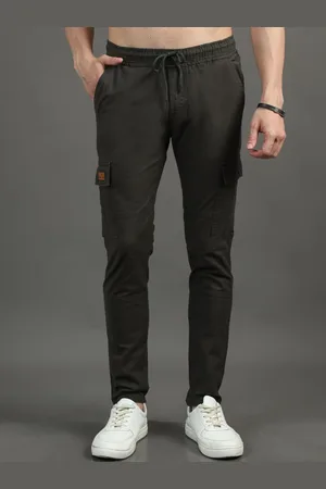 PAUL STREET Men Smart Slim Fit Mid-Rise Cargos Trousers