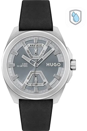 HUGO BOSS Men Grey Expose Analogue Watch 1530240