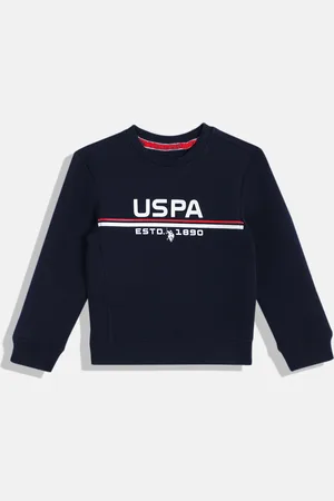 Ralph Lauren Boys Navy Blue Brand Logo Print Sweatshirt