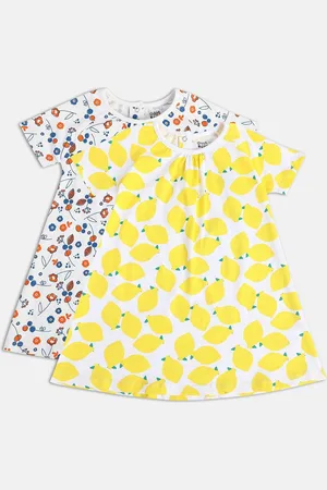 MINI KLUB Girls Pack Of 2 Printed Cotton A-Line Dress