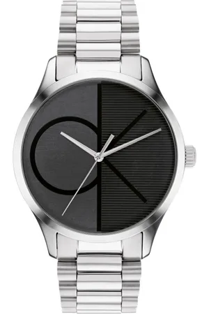Calvin Klein Unisex Iconic Dial & Stainless Steel Straps Analogue Watch 25200163