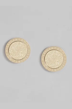 Tommy Hilfiger Gold Plated Stainless Steel Circular Studs