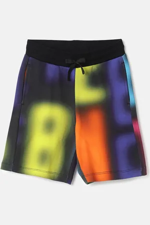 Benetton Boys Ombre Printed Pure Cotton Shorts