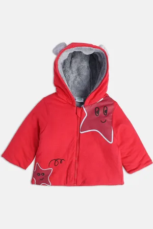 MINI KLUB Boys Conversational Printed Hooded Lightweight Crop Bomber Jacket