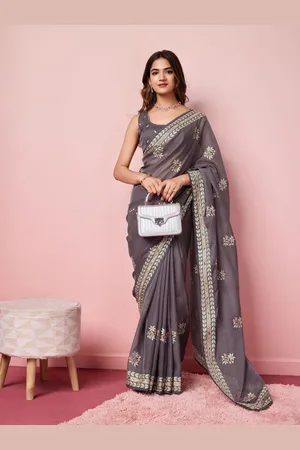 VAIRAGEE Embellished Embroidered Organza Saree