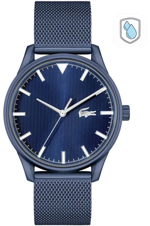 Lacoste Men Brass Dial & Stainless Steel Bracelet Style Straps Analogue Watch 2011229
