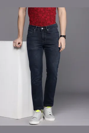 Louis Philippe Men Slim Fit Low-Rise Light Fade Stretchable Jeans