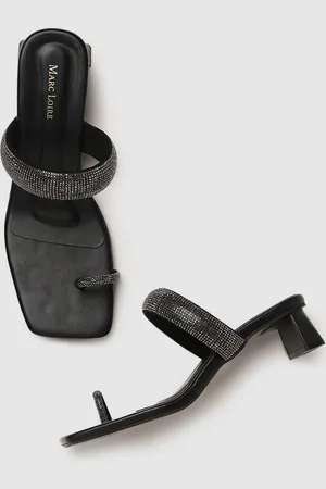 Marc Loire Embellished Party Block Heels