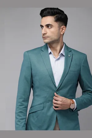 Park Avenue Active Fit Solid Single-Breasted Formal Blazers