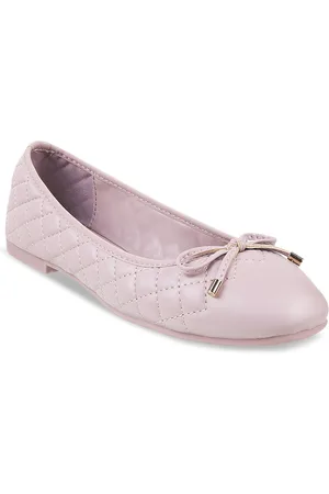 All Things Mochi Women Purple Ballerinas With Bows