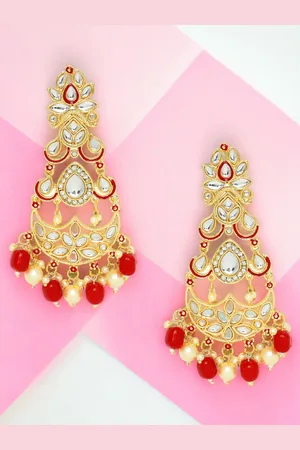 Anouk Women Floral Jhumkas Earrings