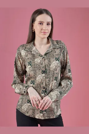DressBerry Green Smart Ethnic Motifs Printed Casual Shirt