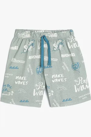 Koton Boys Typography Printed Pure Cotton Shorts