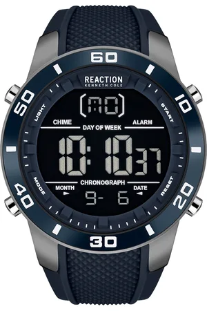 Kenneth Cole Men Blue Dial & Blue Bracelet Style Straps Digital Watch KRWGP2191302