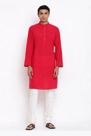 Fabindia Men Red Kurta