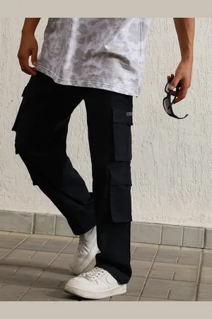 Hubberholme Men Relaxed Straight Leg Loose Fit Cargo Trousers