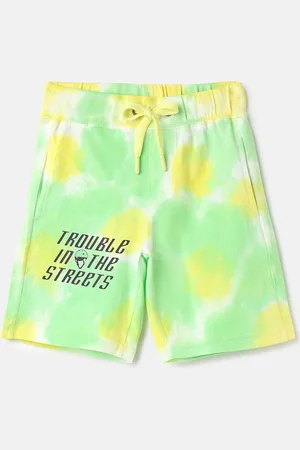 Benetton Boys Printed Pure Cotton Shorts