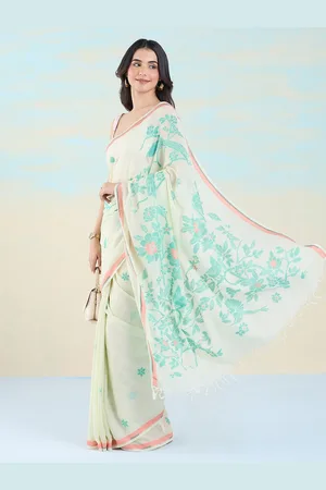 Liva Floral Liva Jamdani Saree