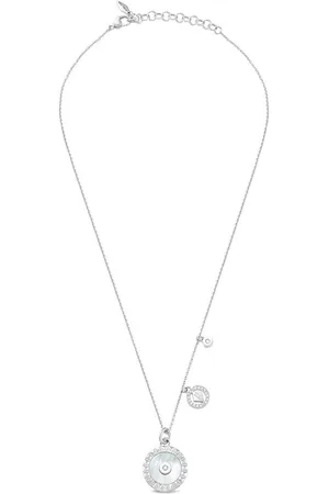 Police Silver-Plated Stone Studded Fulgurant Necklace