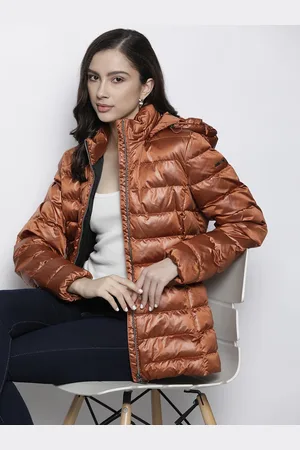Geox Women Orange Lightweight Puffer Jacket