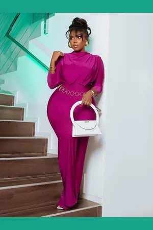 LULU & SKY Women Solid Long Sleeves Basic Jumpsuit
