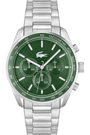 Lacoste Men Boston Bracelet Style Analogue Chronograph Watch 2011346-Green