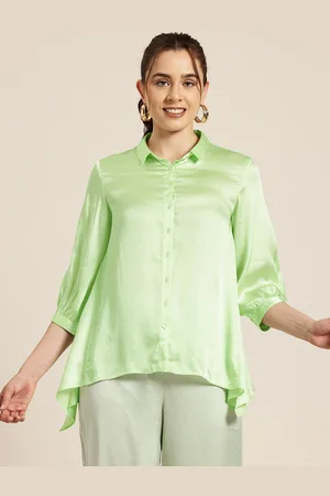 HERE&NOW Puff Sleeves Shirt Style Top