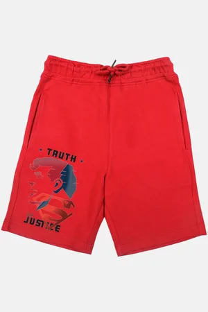 YK Boys Printed Superman Outdoor Shorts