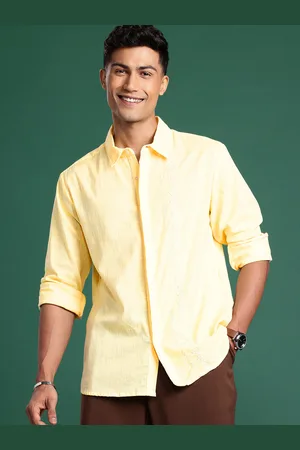 Sangria Semi Sheer Pure Cotton Casual Shirt