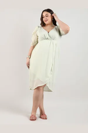 Instafab Women V-Neck Wrap Dress