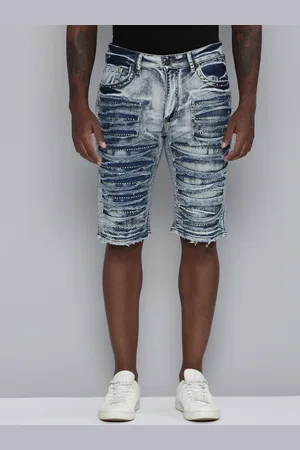 Waimea Men Ripped Distressed Denim Shorts