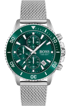 HUGO BOSS Men Patterned Dial & Bracelet Style Straps Analogue Watch 1513905