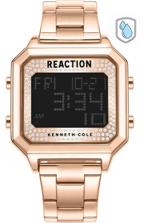 Kenneth Cole Women Rose Gold-Toned Dial & Straps Digital Watch KRWGJ9008001