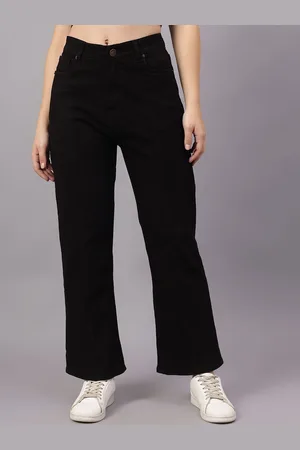 BAESD Women Comfort Straight Fit Mid-Rise Stretchable Jeans