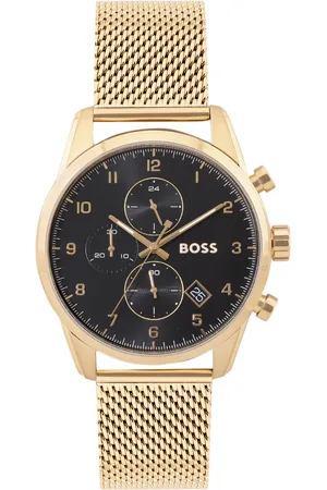 HUGO BOSS Men Skymaster Stainless Steel Bracelet Style Analogue Chronograph Watch 1513838