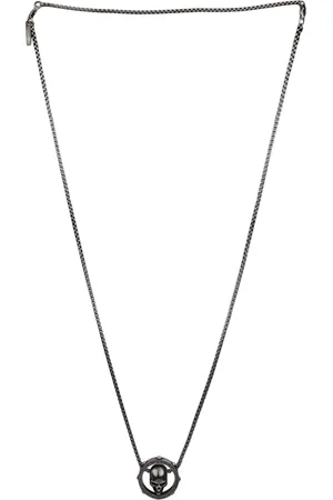Police Men Silver-Toned Stainless Steel Necklace