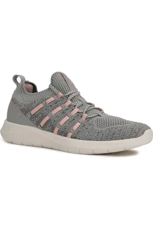 POWER Women Grey Woven Design Sneakers