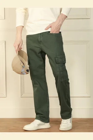 Dennis Lingo Men Relaxed Fit Pure Cotton Cargo Denim
