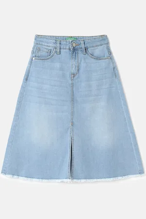 Benetton Girls Regular Fit A-Line Skirts