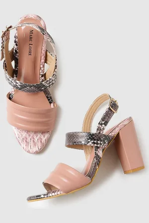 Marc Loire Women Textured Block Heels Sandals