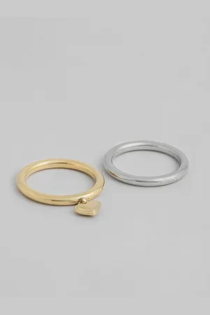 Calvin Klein Women Set of 2 Alluring Finger Rings
